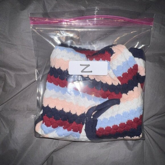 Janie and Jack Striped Knit Dress - Pink, Blue, Navy - Picture 9 of 9